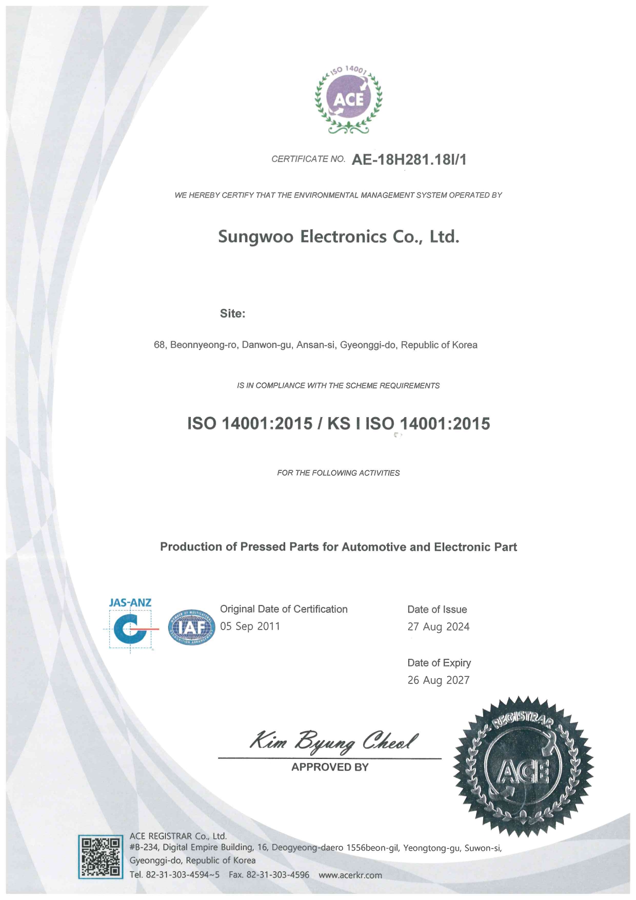 ISO 14001:2015 / KS I ISO 14001:2015
